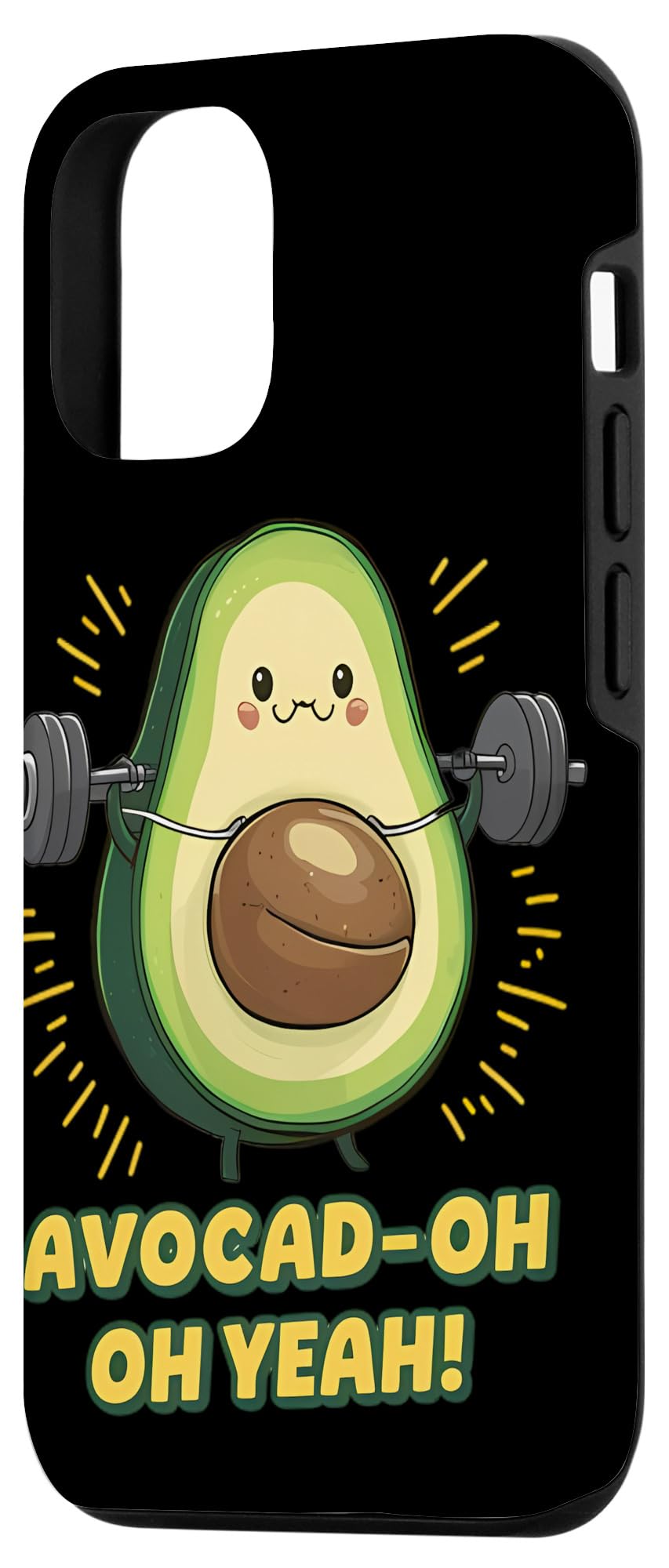 Amazon.co.jp: iPhone 13 Pro Avocad-oh Yeah!フィットネス愛好家の